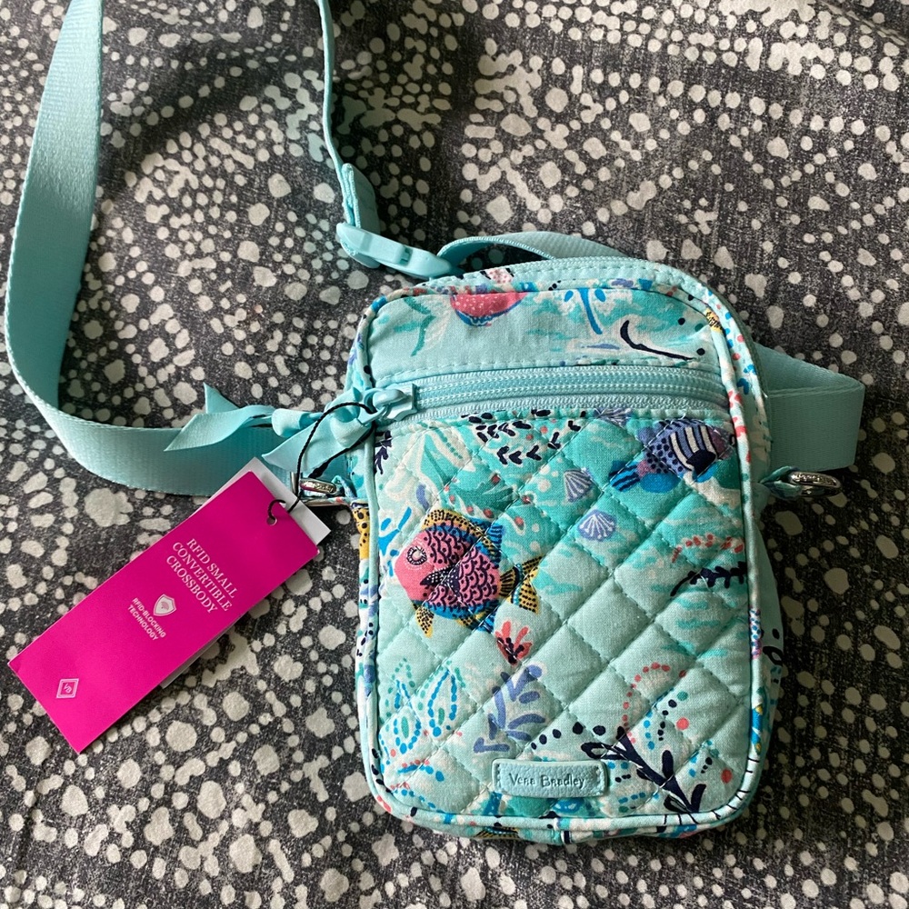Vera Bradley RFID small convertible crossbody NWT
